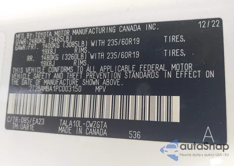 2023 Lexus Rx 350 from USA, damaged, VIN 2T2BAMBA1PC003150